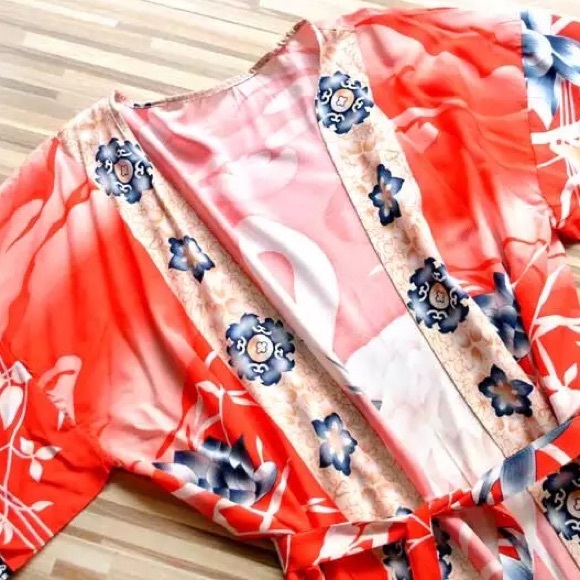 Gypsy Flamingo Boho Duster Kimono - Picture 4 of 9